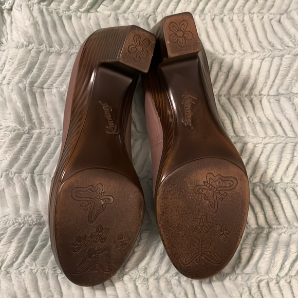 Carly High Heels by Kravings - Taupe / Flower Embellishment - 9 - Picture 6 of 7